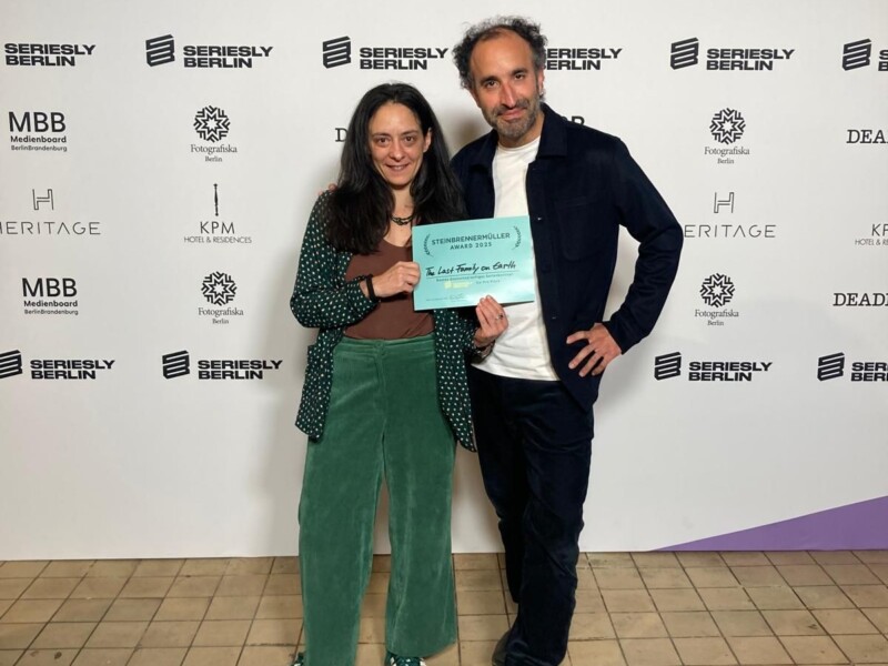 SE#3 Elena Lyu­barskaya & SE#6 Yashar Alishen­as win Co-Pro Pitches Award at Seriesly Ber­lin 2025!